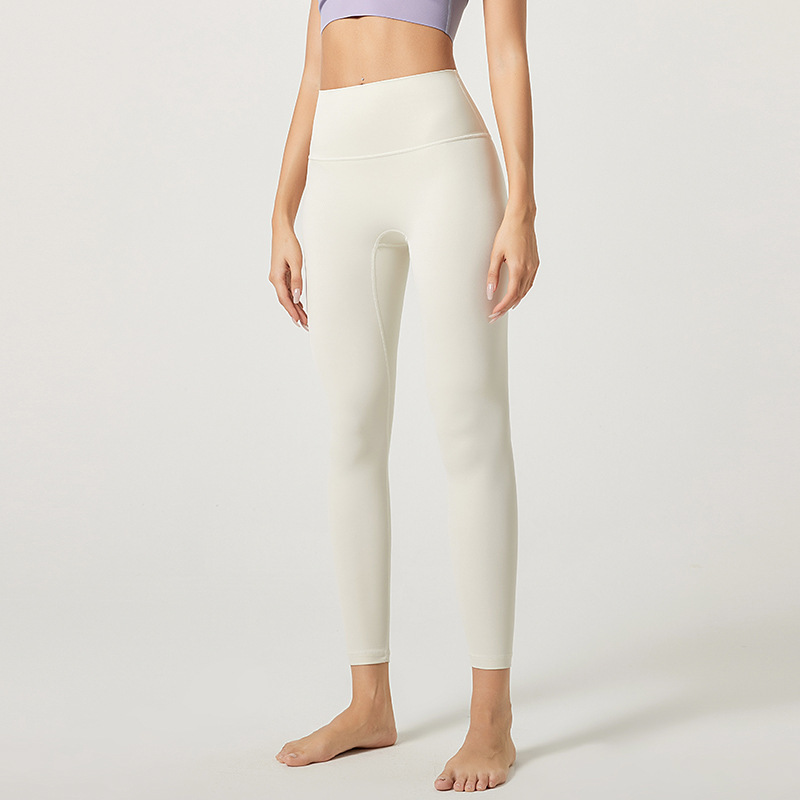 Good Gym Quick-Dry Yoga Pants for Ladies Custom Logo Breathable Tights Ruched Decoration Ankle Workout Sports Leggings