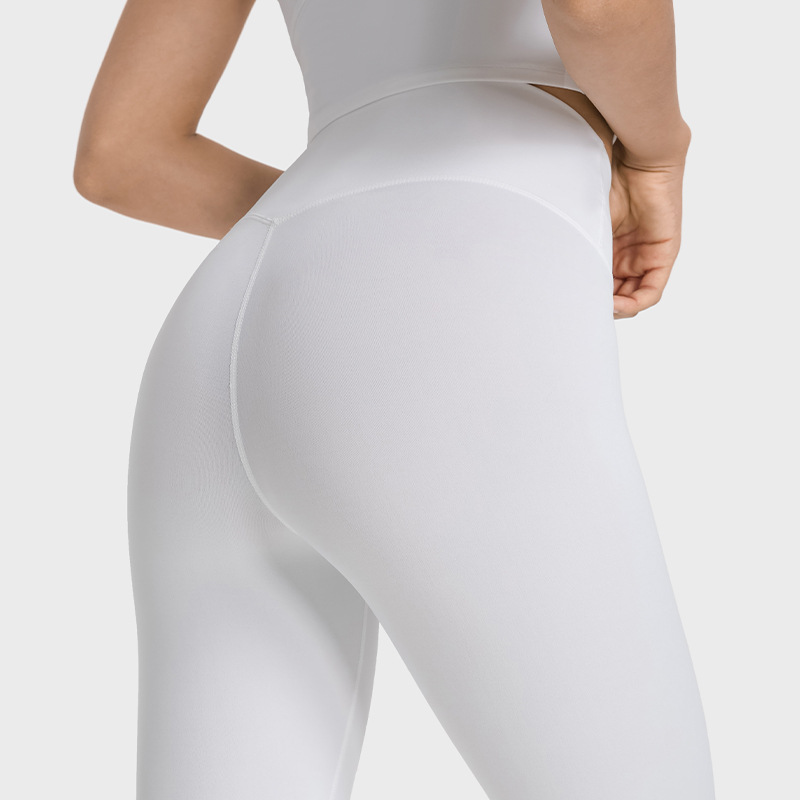 Women Leggine Sport High Waist Running Pants Nylon 66 Durable Yoga Exercise Tights Custom Logo Compression Leggings