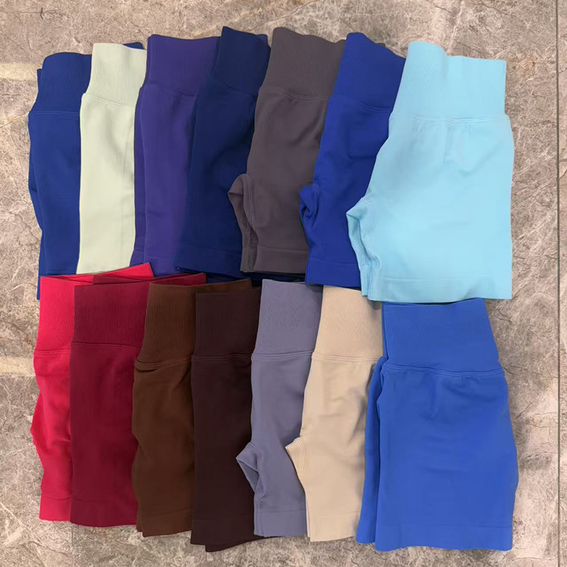 Women's High Waist Quick Dry Seamless Yoga Shorts Butt Lift Fitness Pants Scrunch Butt Workout Booty Yoga Short