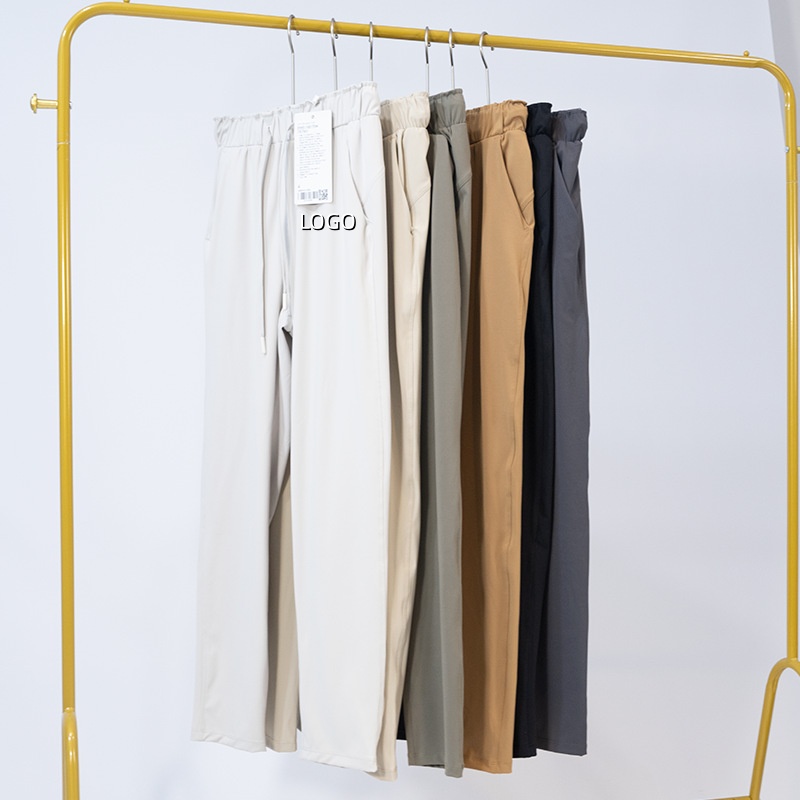 Custom LOGO Yoga Clothes for Casual Women 7/8 High Waist Slimming Small Leg Pants Jogging Training Sports Nylon High Elasticity