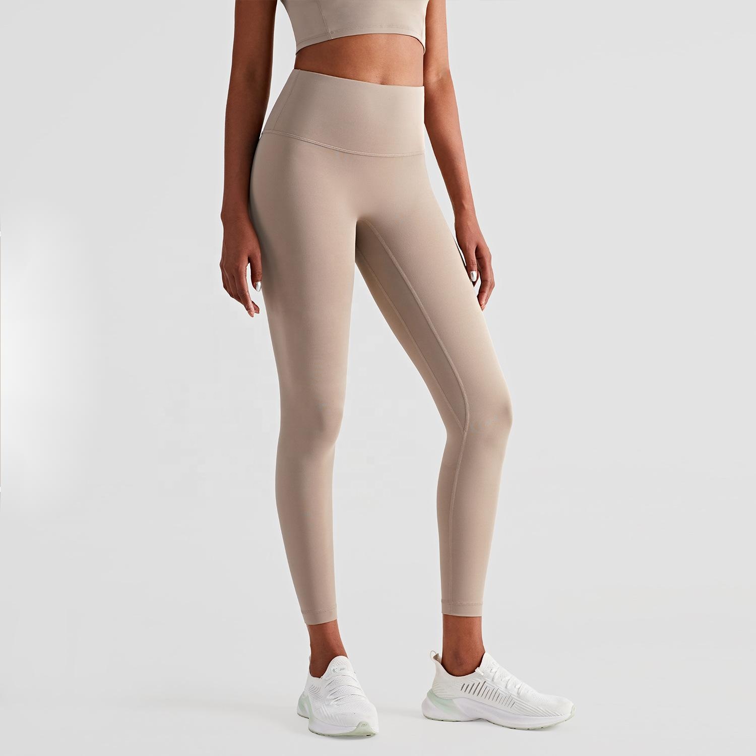 Wholesale High Waist Tummy Control Workout 4 Way Stretch Buttery Soft Nylon Yoga Leggings Butt Lift Seamless Yoga Pants