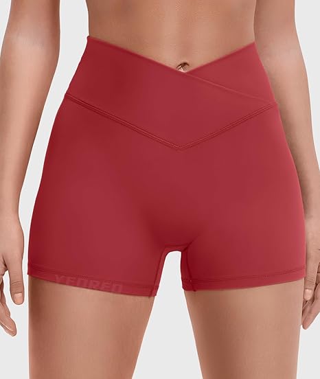 LULUL3M_ON Lined shorts Women with Pockets -Warm Winter Yoga Pants for Women Thermal Running Workout Leggings