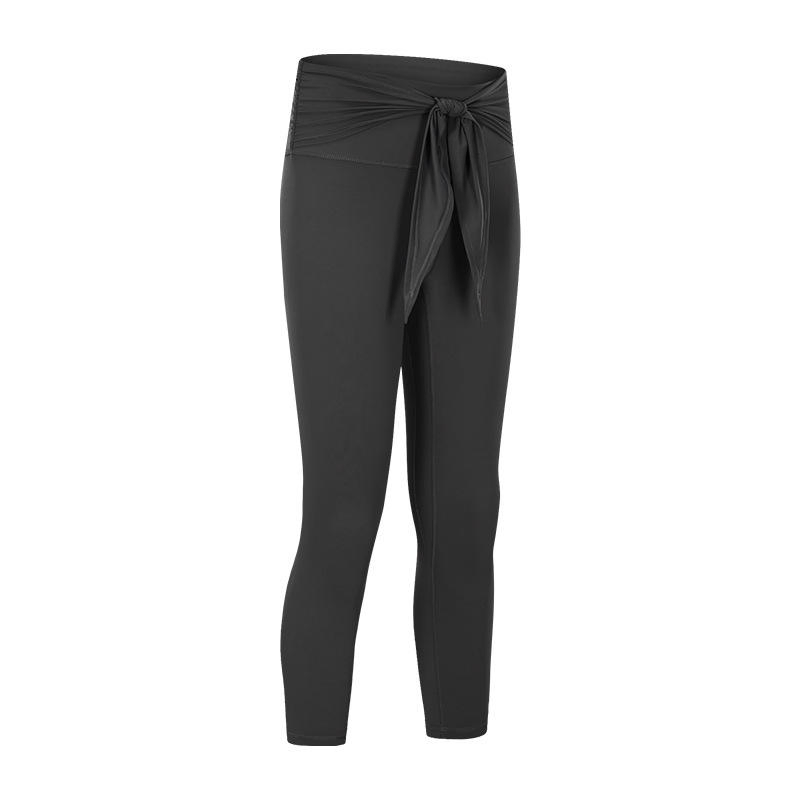 2023 New Lulu Workout Wear Casual Sports Yoga Pants with Pocket High Waist Lift Butt Breathable Stretch Slim Align Yoga Pants