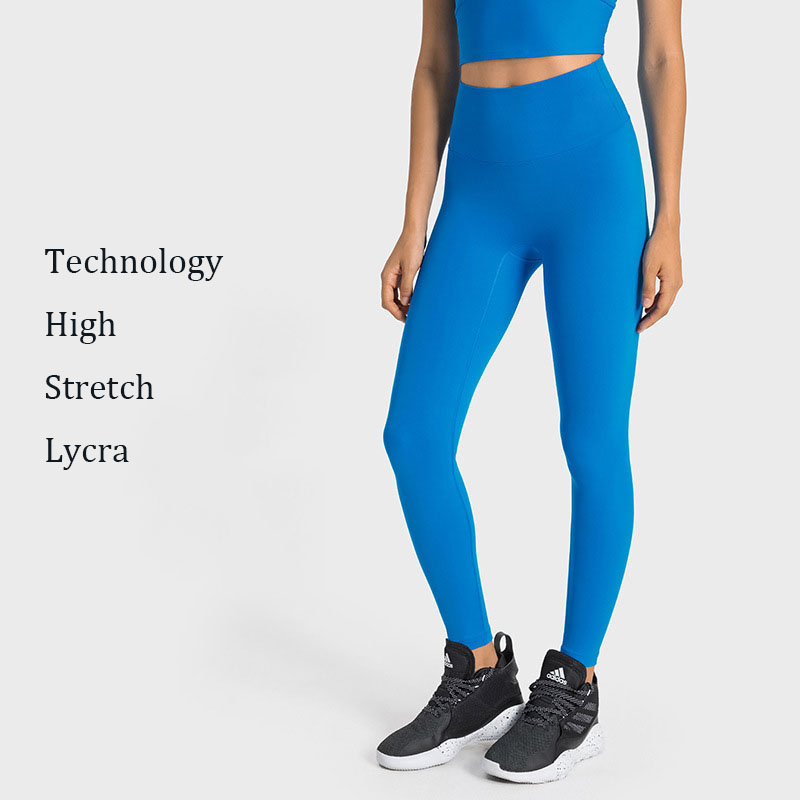 Women Leggine Sport High Waist Running Pants Nylon 66 Durable Yoga Exercise Tights Custom Logo Compression Leggings