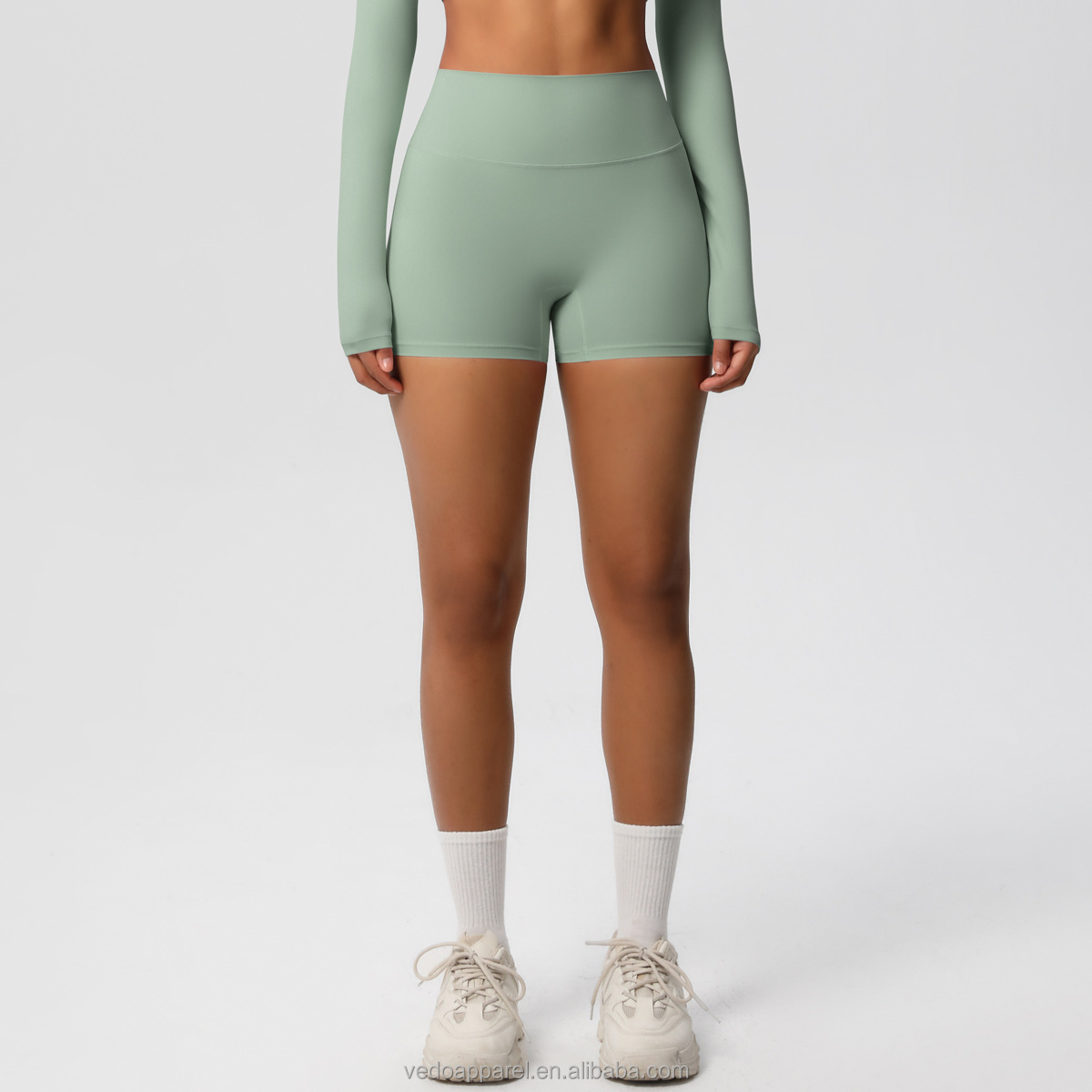 Gym Shorts Women Leggings Compression Nylon Biker Shorts Hight Waist Stretchy Running Fitness Yoga Shorts for Women