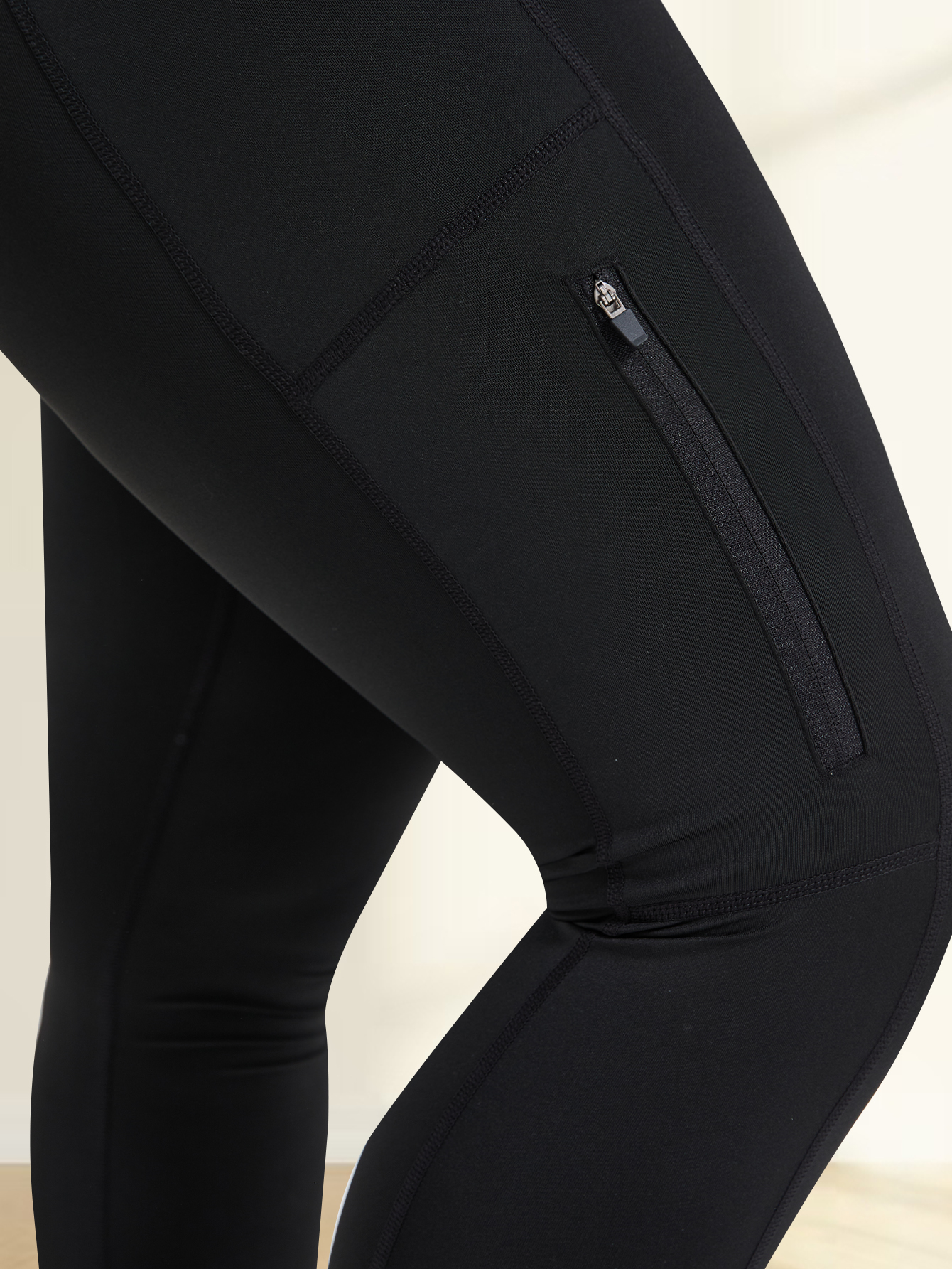 Plus Size Yoga Leggings With Zipper Pockets Activewear Women Gym Clothes Workout Sports Legging Gym Leggings Yoga Pants