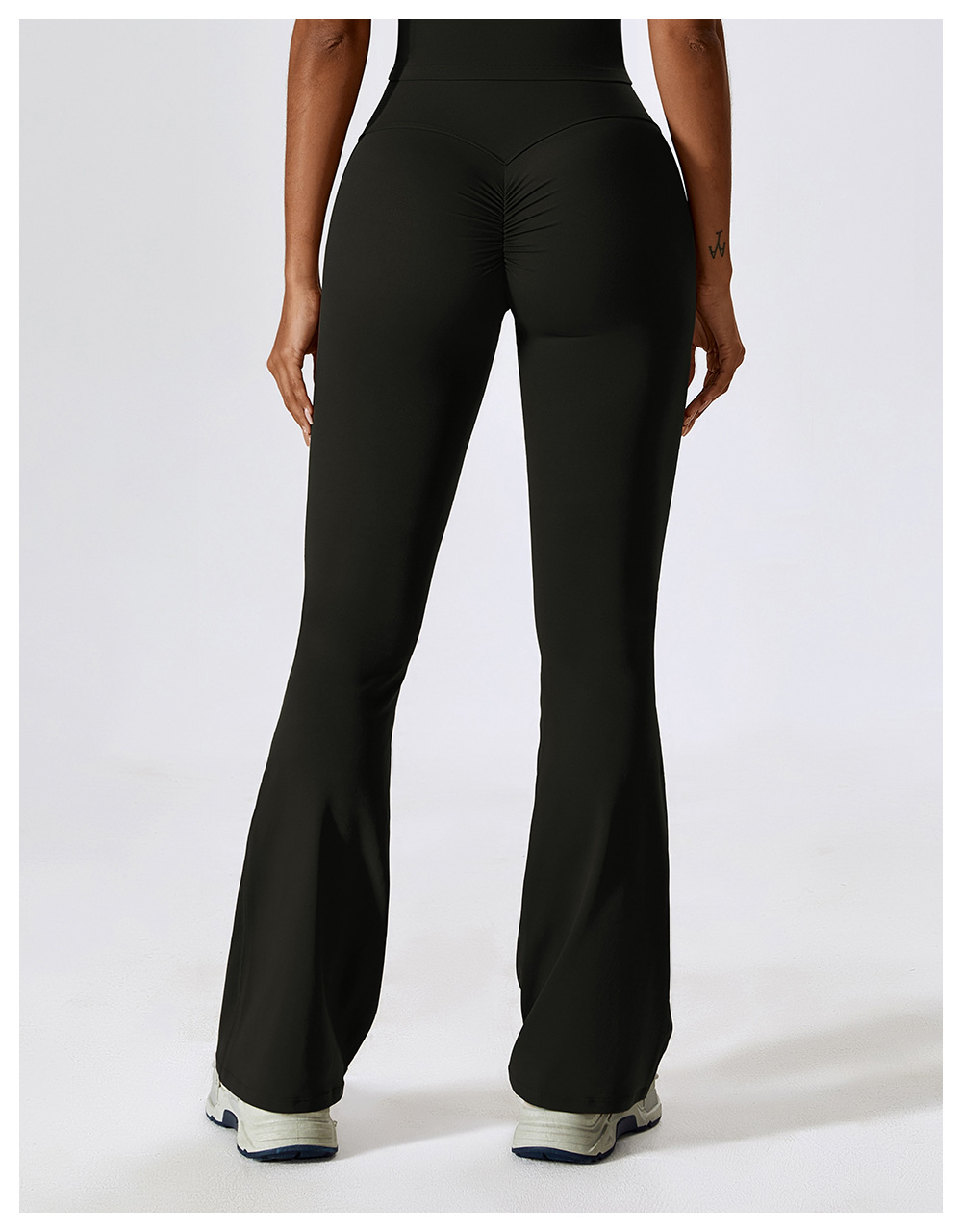 High Waist Butt Lift Workout Gym Flare Legging Pants