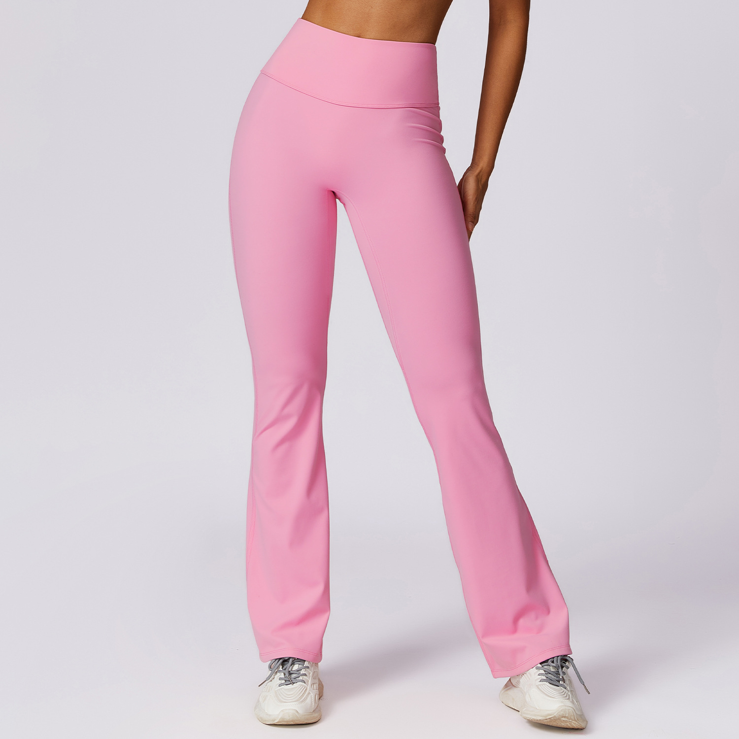 Butt Lifting Flare Yoga Pants Women High Waist Naked Feel Slim Fit Sports Pants for Gym Dance and Running