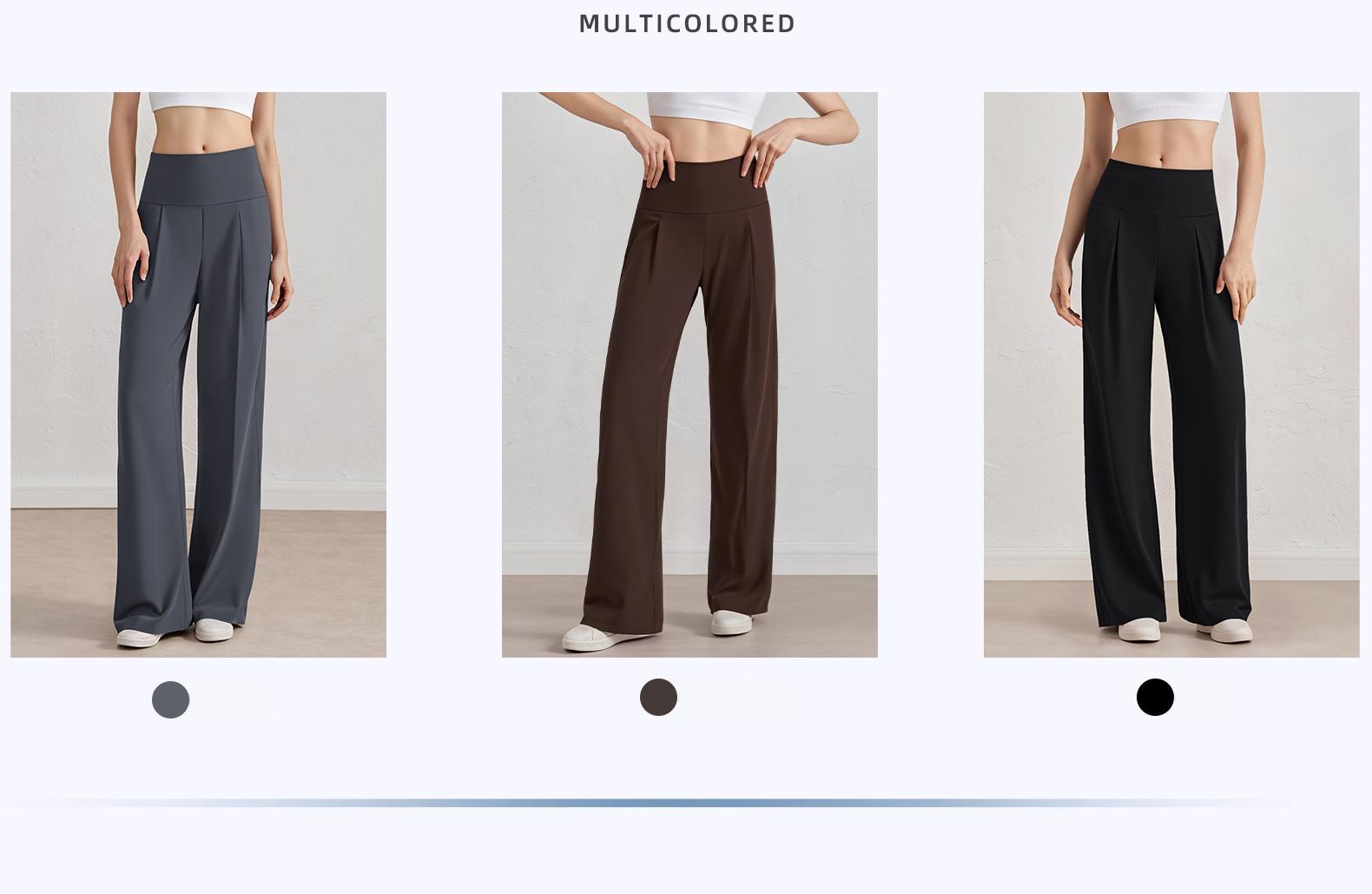 Yoga Straight Leg Trousers Front View