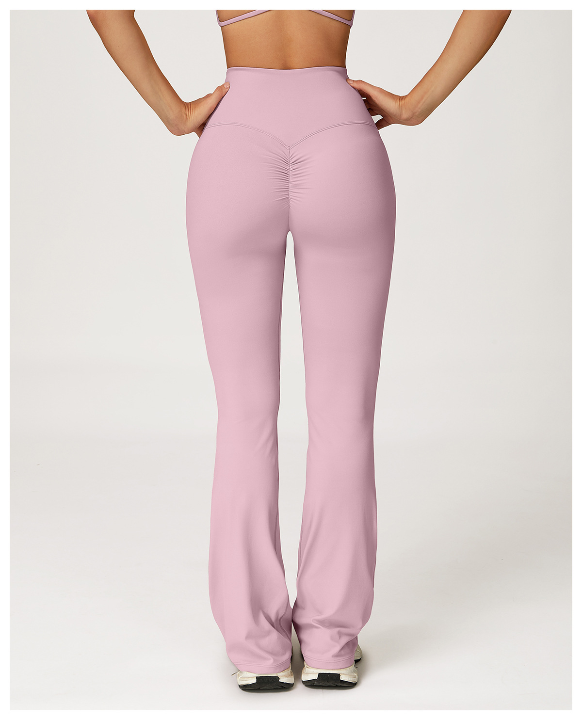 Butt Lifting Flare Yoga Pants Women High Waist Naked Feel Slim Fit Sports Pants for Gym Dance and Running