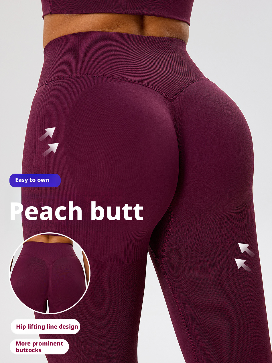 2025 Custom Logo Leggings for Women High Waist Gym Activewear Butt Lift Yoga Pants Elastic Compression Scrunch Seamless Leggings