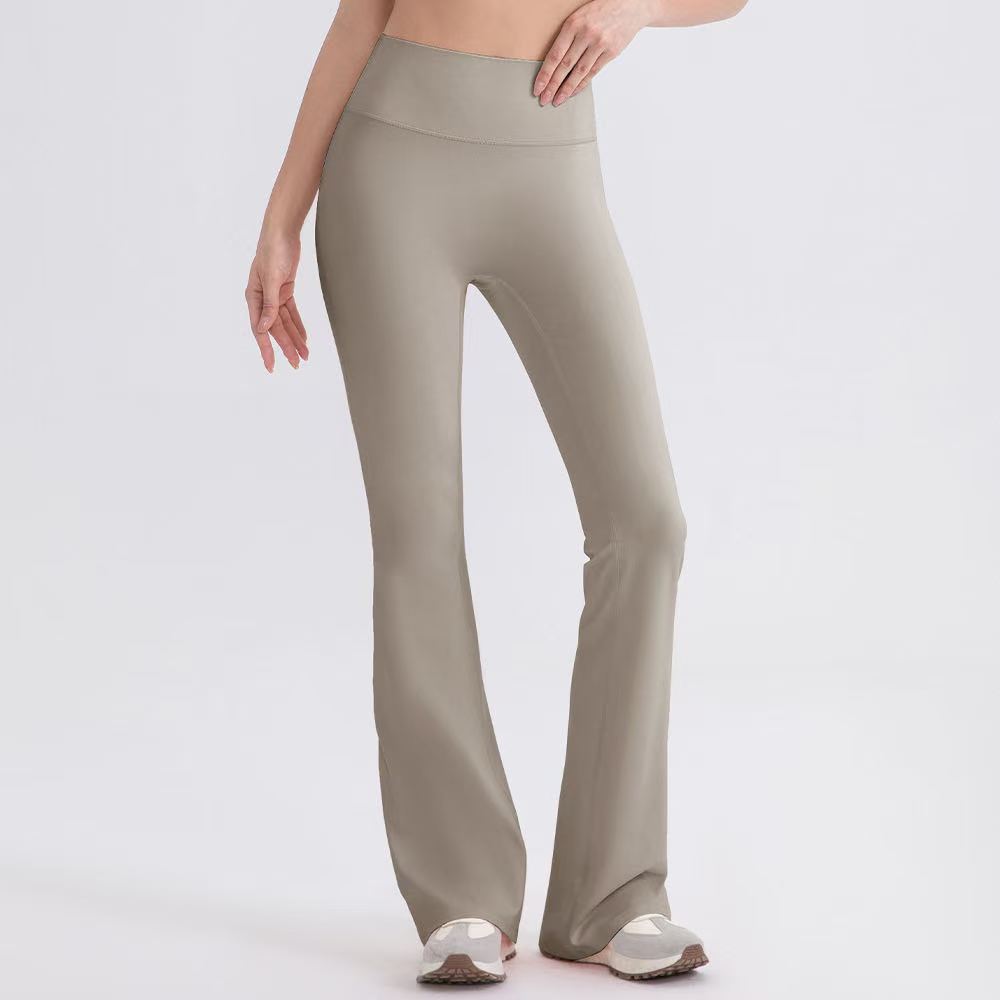 Custom Women's High-Waisted Wide-Leg Flare Yoga Pants Workout Activewear Four-Way Stretch Quick Dry Sweat-Wicking Eco-Friendly