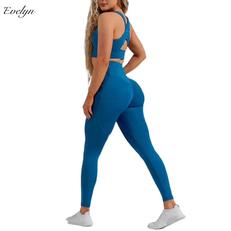 EVELYN OEM ODM European and American Spot Pocket Yoga Leggings High Waist Shaping Fitness Pants New Running Yoga Pants