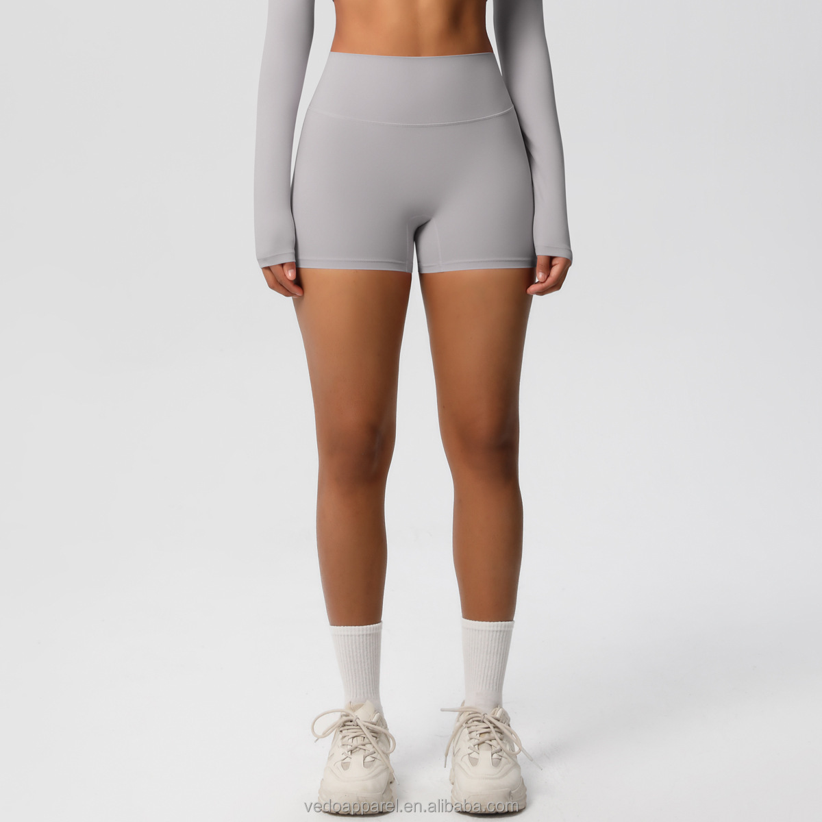 Gym Shorts Women Leggings Compression Nylon Biker Shorts Hight Waist Stretchy Running Fitness Yoga Shorts for Women