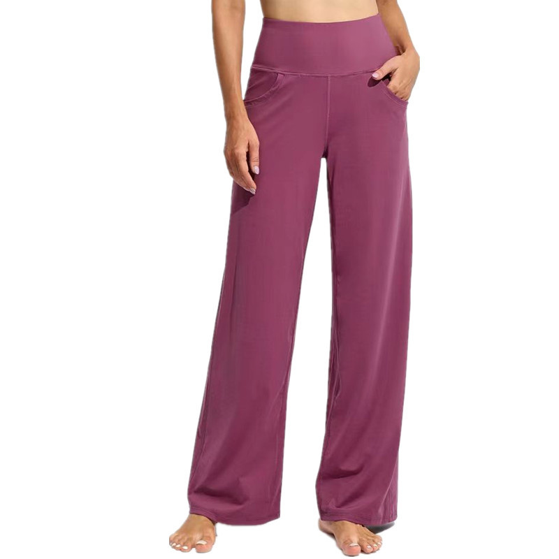 OEM/ODM High Waist Pockets for Material Quick Dry Full Length Straight Leg Small/Large Sizes Women's Solid Yoga Leggings