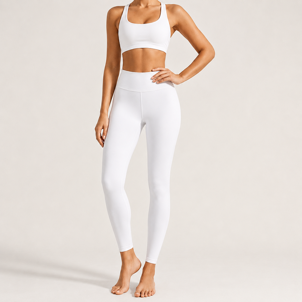 Oem Women's High Waisted Yoga Leggings Tummy Length 4-Way Stretch Moisture Wicking Squat Proof Workout Activewear Leggings