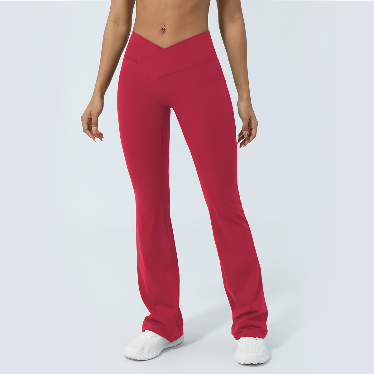 Hot Selling Skin Friendly Nylon Custom Fit Hip Lift 450g Casual Sports Flare Yoga Pants for Indoor Exercise Daily Casual Sports