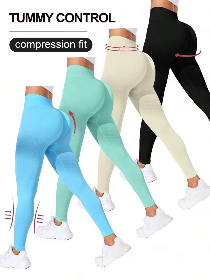 Women Sport Tight Seamless Leggings High Waist Yoga Pants Leggings Gym Workout Training Jogings Female Gym Push up Accessories