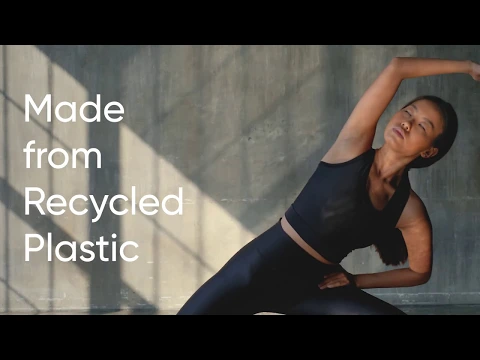 Custom Eco Friendly Recycled Fabric RPET High Waist Leggings Yoga Fitness Apparel Gym Active Wear