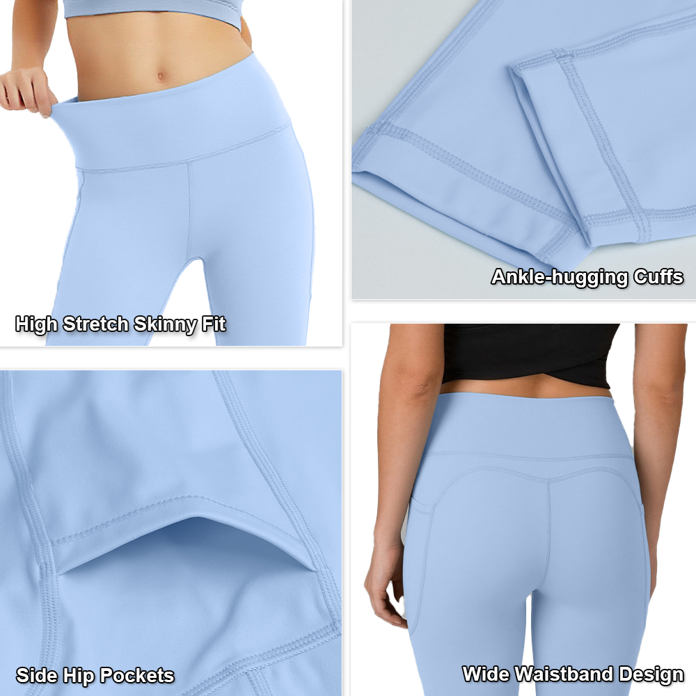 Buttery Soft High Four-Way Stretch Yoga Pants for Women Breathable Moisture Wicking Full Length Leggings Low Minimum Order