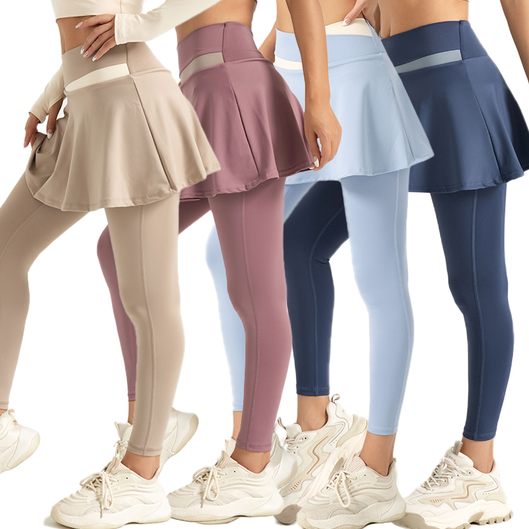 Hot Sell Yoga Leggings Custom Logo High Waisted Scrunched Butt Skirts Sports Running Training Gym Yoga Pants Women Trousers