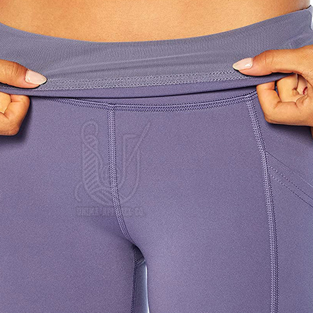 Low MOQ High Quality Women's Yoga Pants Mid Waist Elastic Waist Solid Pattern Breathable Eco-Friendly Quick Dry Fitness Wear