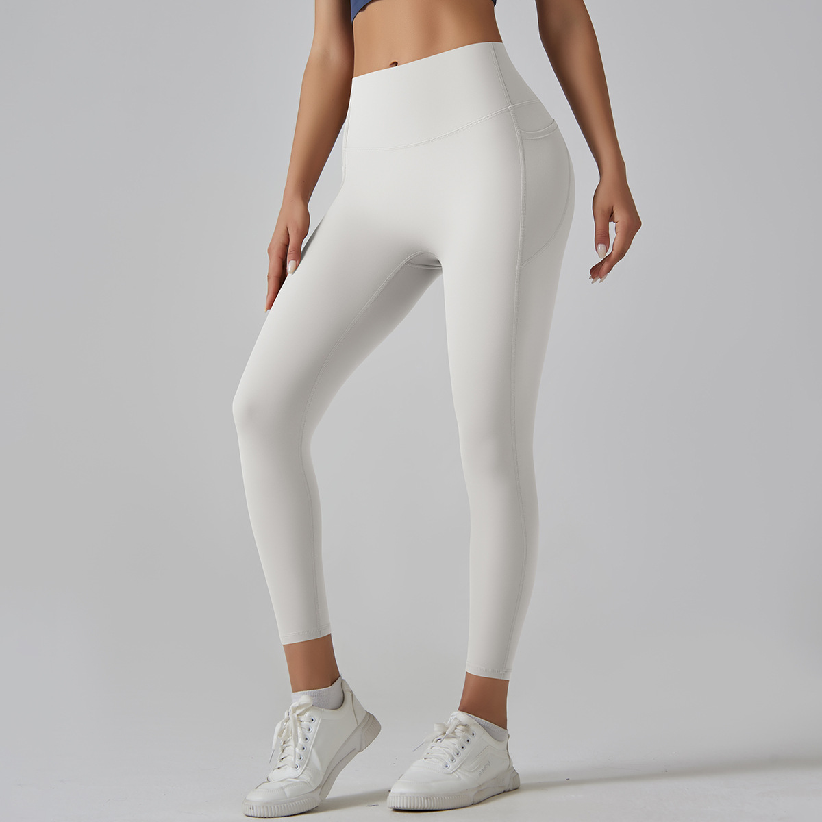 High Waist Solid Yoga Pants Women's Traceless Quick-drying Breathable
