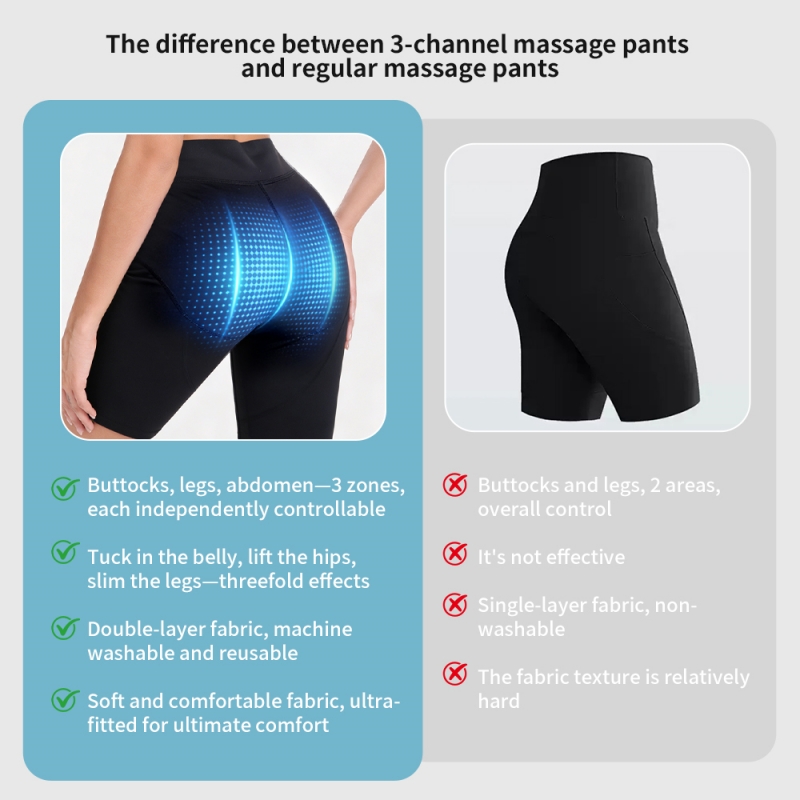 New Fitness Yoga Pants with 3-zone Independent Control Function &amp; 15 Levels Intensity for Body Muscle Shaping &amp; Lifting