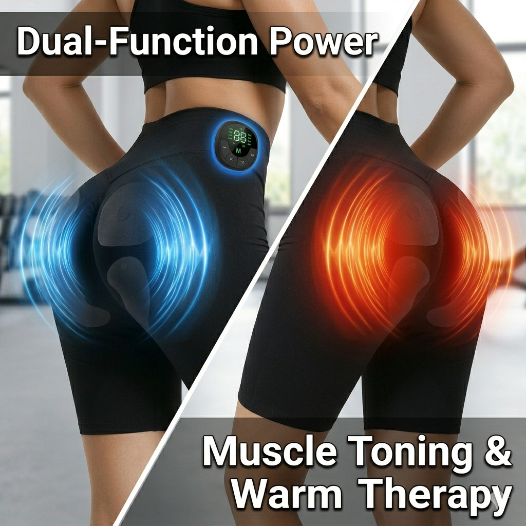 Smart E MS Heated Yoga Pants Muscle Stimulator Shaper Shorts High Waist Butt Lifting Wireless Gym Workout Leggings for Women