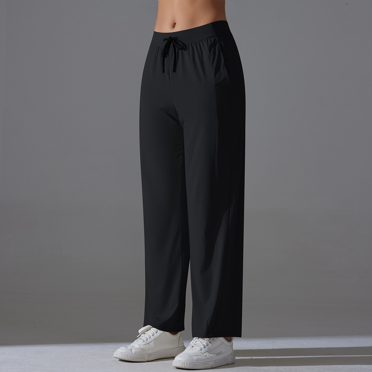 Slim Fit Women's Sun Protection Trousers - Nylon Yarn Ice Silk, Cooling Sensation, UV Blocking, Ideal for Yoga &amp; Summer