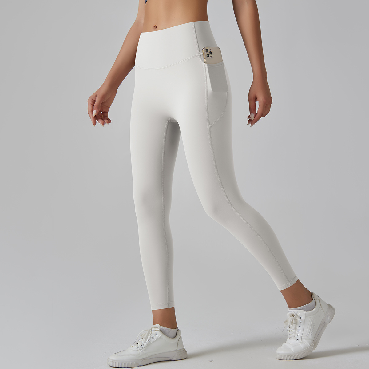 High Waist Solid Yoga Pants Women's Traceless Quick-drying Breathable