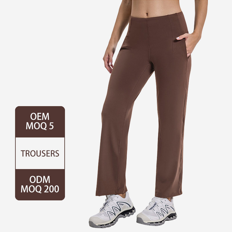 Yoga Pants Women Wide Leg Pants with Pockets High Waist Stretch Yoga Pants Casual Sports Pants