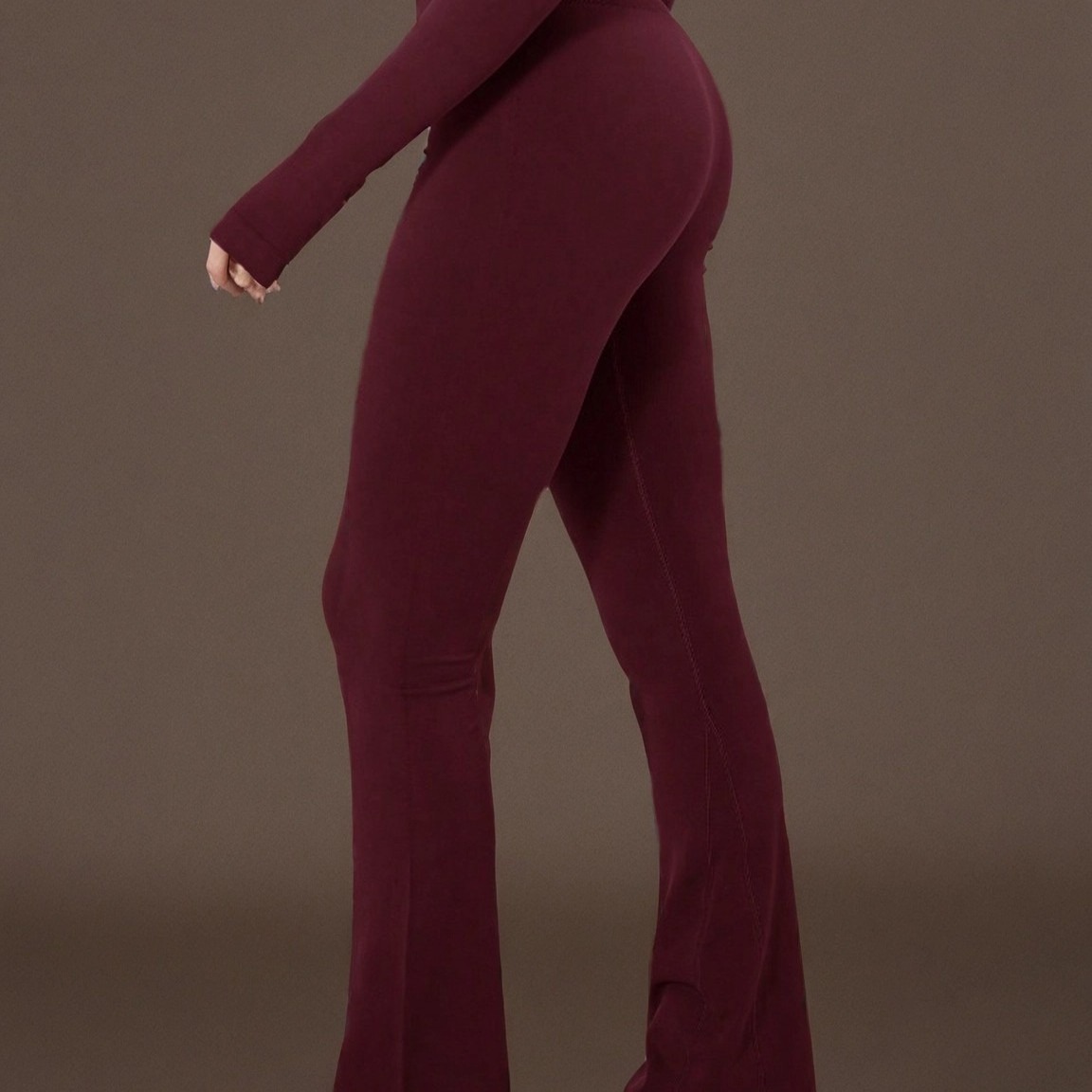 High Waist Flare Yoga Pants for Women Loose Fit Outdoor Workout Active Casual Long Pants