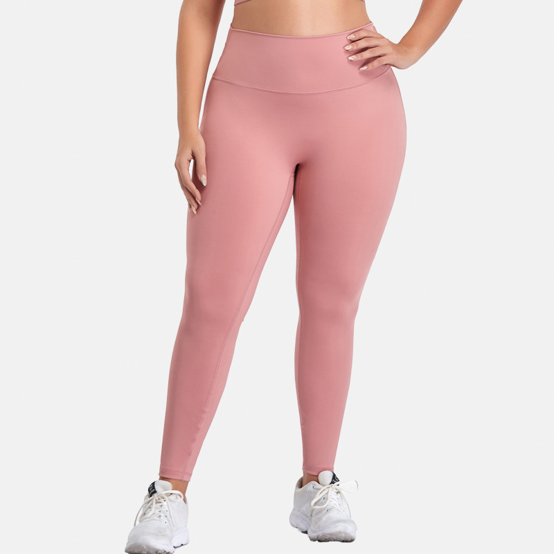 Plus Size High Waist Three Line Hip Lift Stretch Sports Yoga Pants