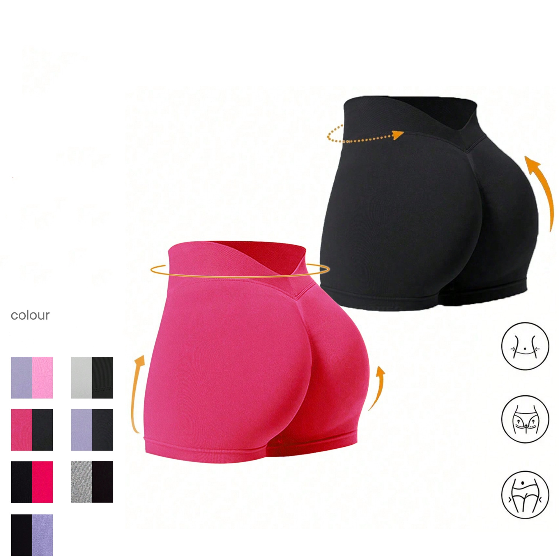 Women's High Waisted Yoga Tights Breathable Fitness Pants With Hip Lifting Feature Sports Shorts Running Yoga Shorts