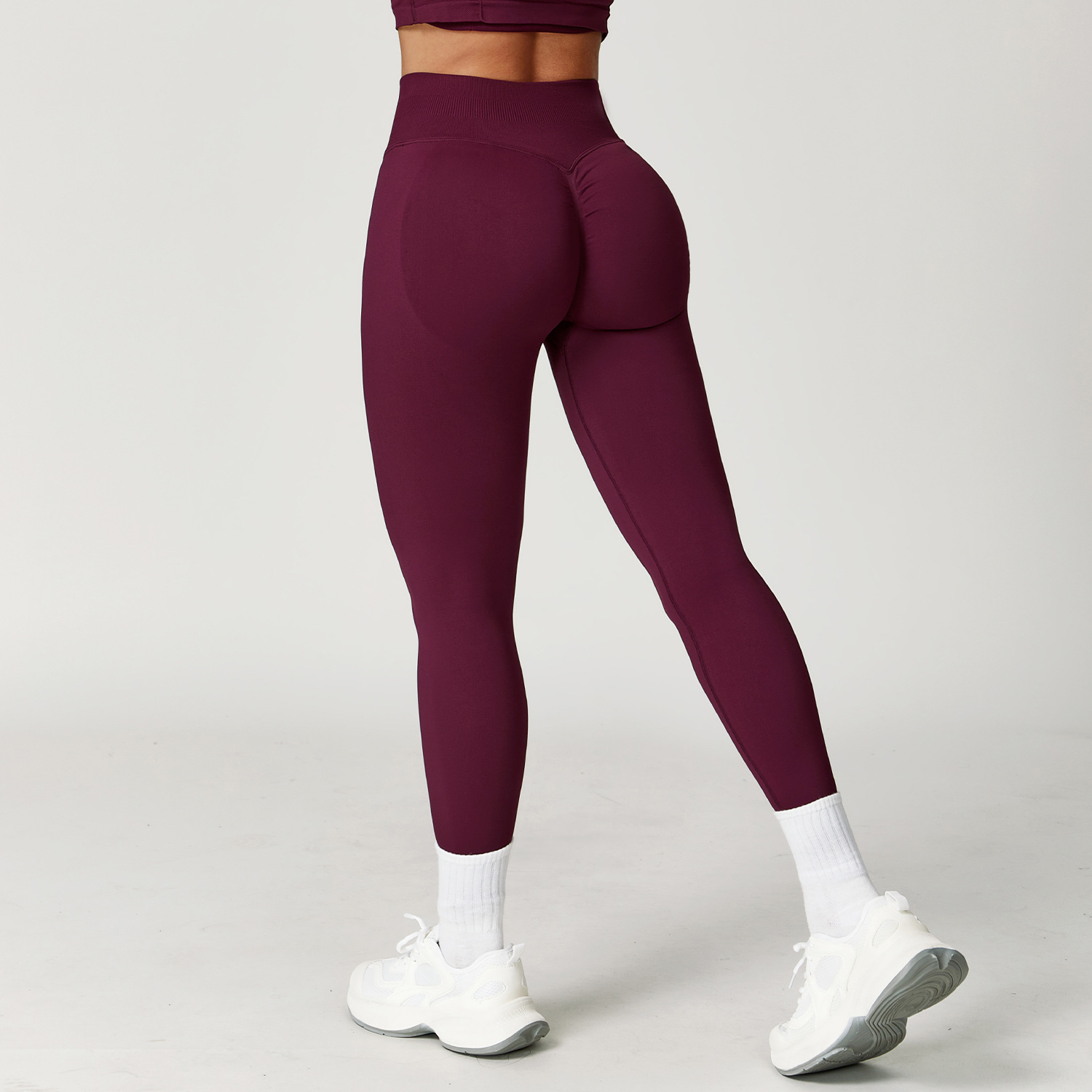 High Quality Seamless Tummy Control Yoga Pants for Women Spandex/Nylon Solid Color Gym Fitness For Outdoor Running Leggings