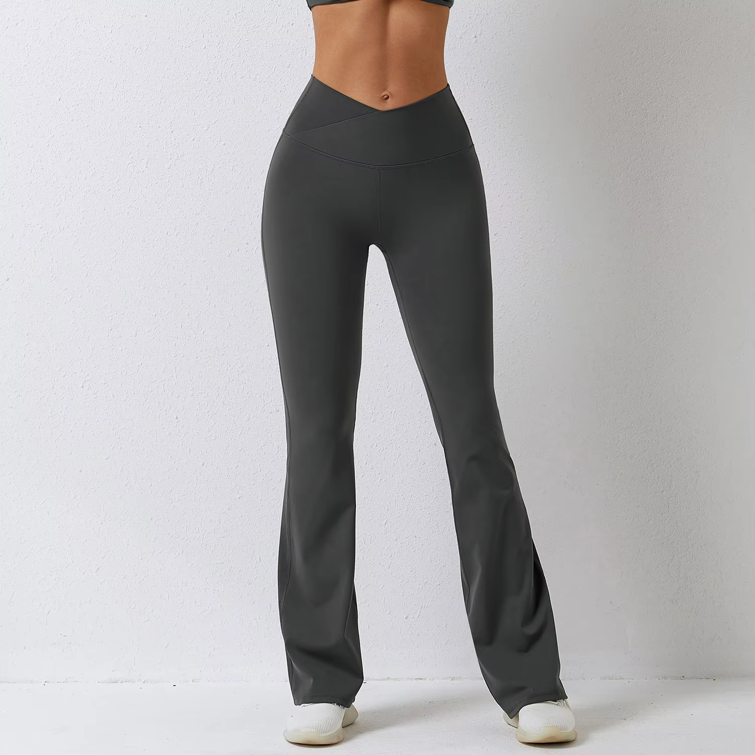 Women High Waist Compression Stretchy Lightweight V Cut Yoga Leggings