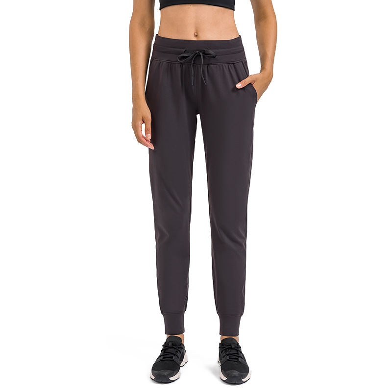 Women's Loose Running Pants With Long Length Side Pockets Quick Dry Casual Sports Sweatpants Stretchy Yoga Sets