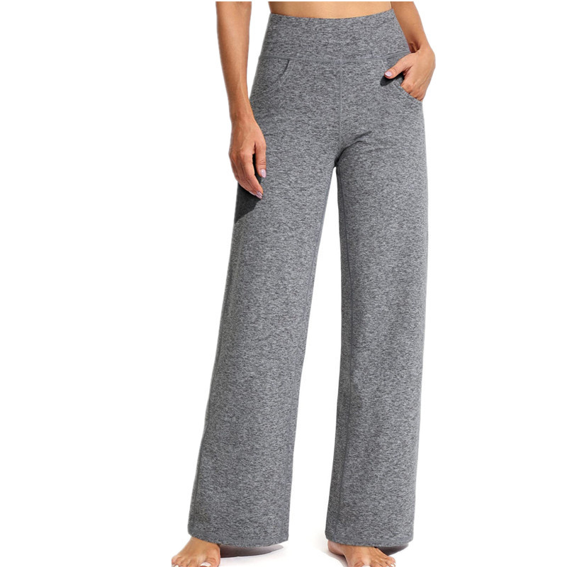 OEM/ODM High Waist Pockets for Material Quick Dry Full Length Straight Leg Small/Large Sizes Women's Solid Yoga Leggings