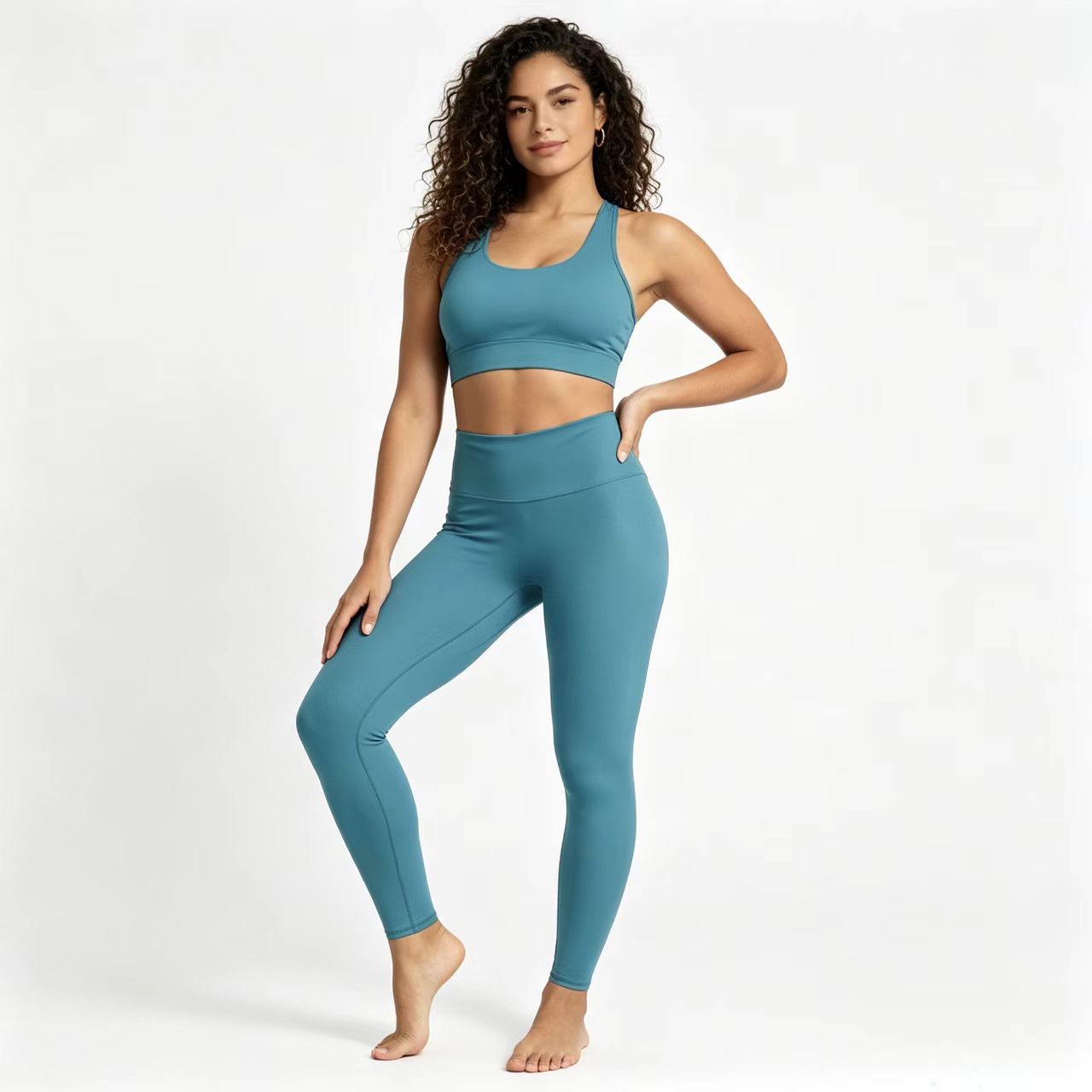 High Waisted Nylon Leggings for Women-Tummy Control Pants Non See Quick Dry Breathable Workout Soft Yoga Pants for Running