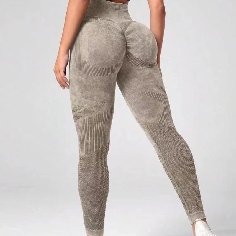Women Solid Lightweight Breathable Eco-Friendly Quick Dry Outdoor Elastic Compression Scrunch Back Seamless Spandex/Nylon Yoga