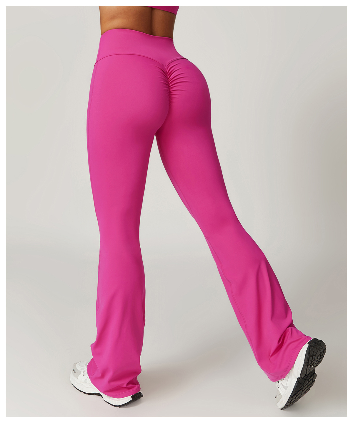 High Waist Butt Lift Workout Gym Flare Legging Pants