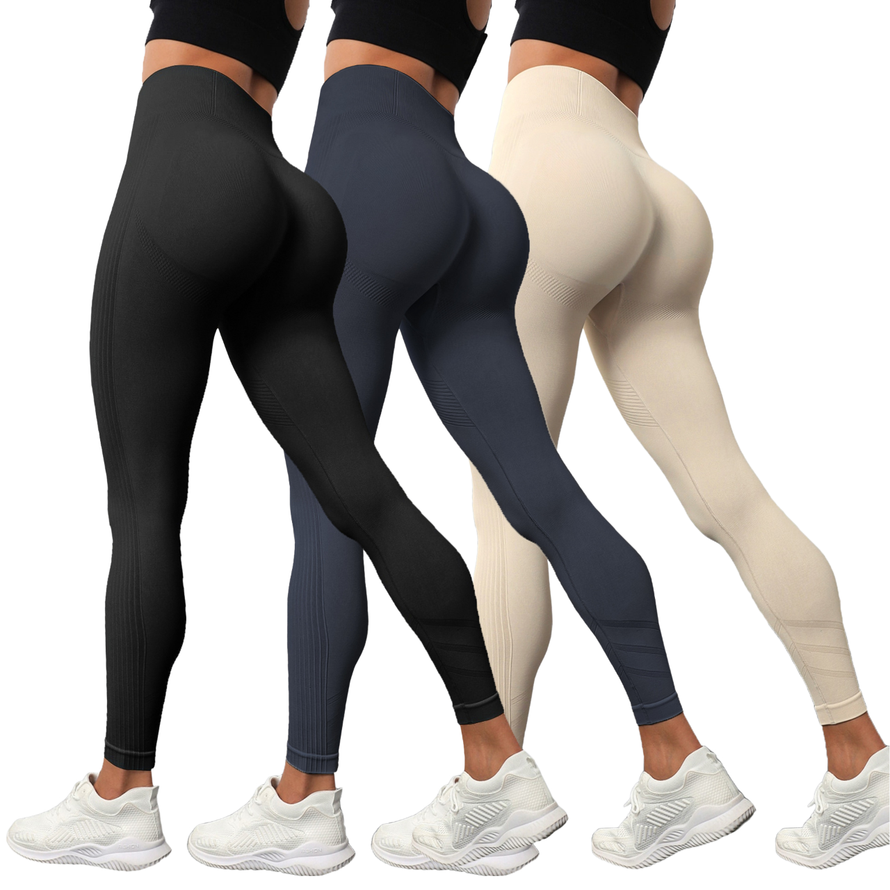 High Quality Seamless Tights Yoga Pants Scrunch Butt Fitness High Waisted Sport Gym Yoga Leggings for Women With Custom Logo