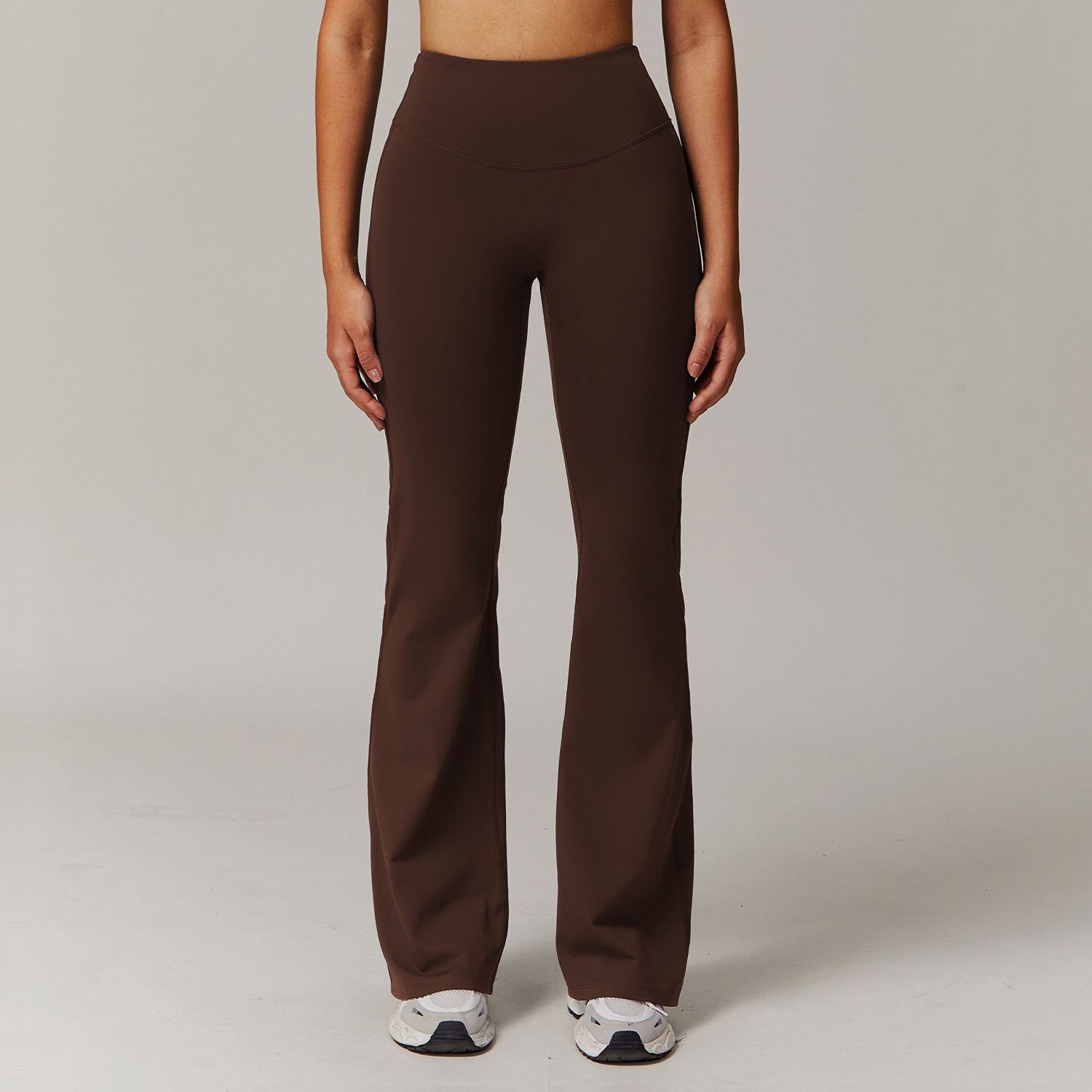 Cross-border Hot High Waisted Flare Yoga Pants Women's Bell Bottom Wide Leg Workout Running Tummy Control Leggings