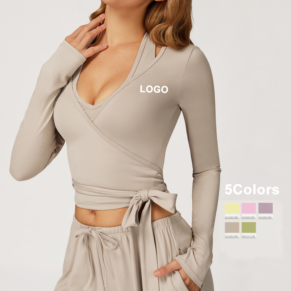 3-Piece Set Autumn Pilates Vetement Outfits Yoga Costume Pants Women Ballet Wrap Top Activewear Set Ballerina Cross Top