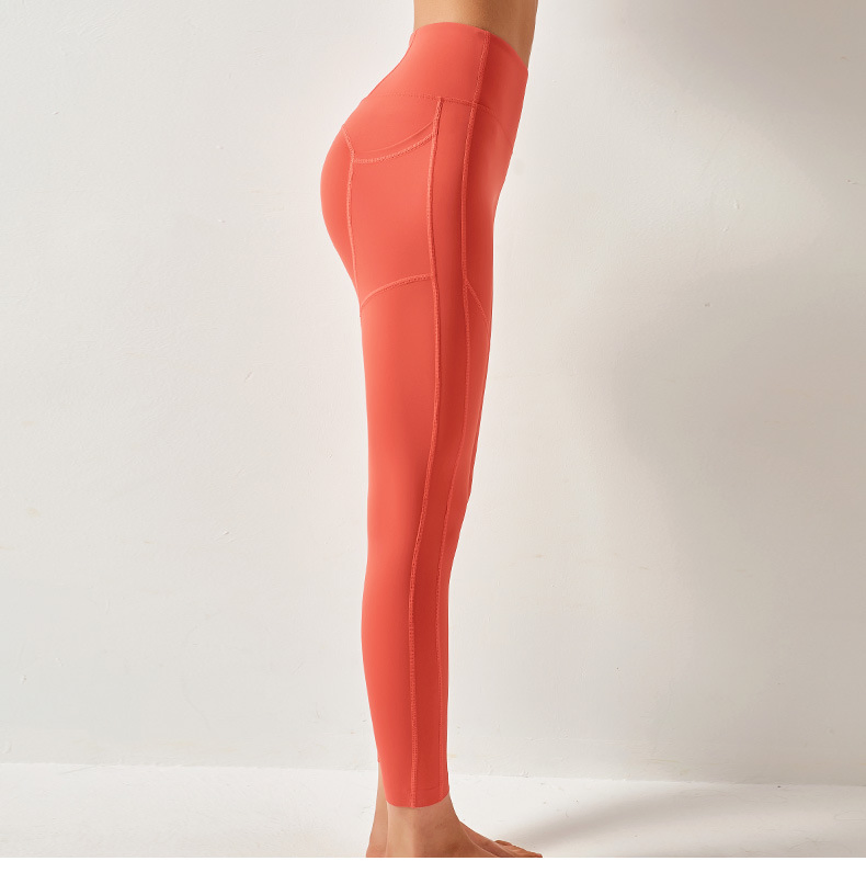 Women Nude High Waist Leggings Tummy Control Stretch Gym Yoga Running Workout Leggings Pants