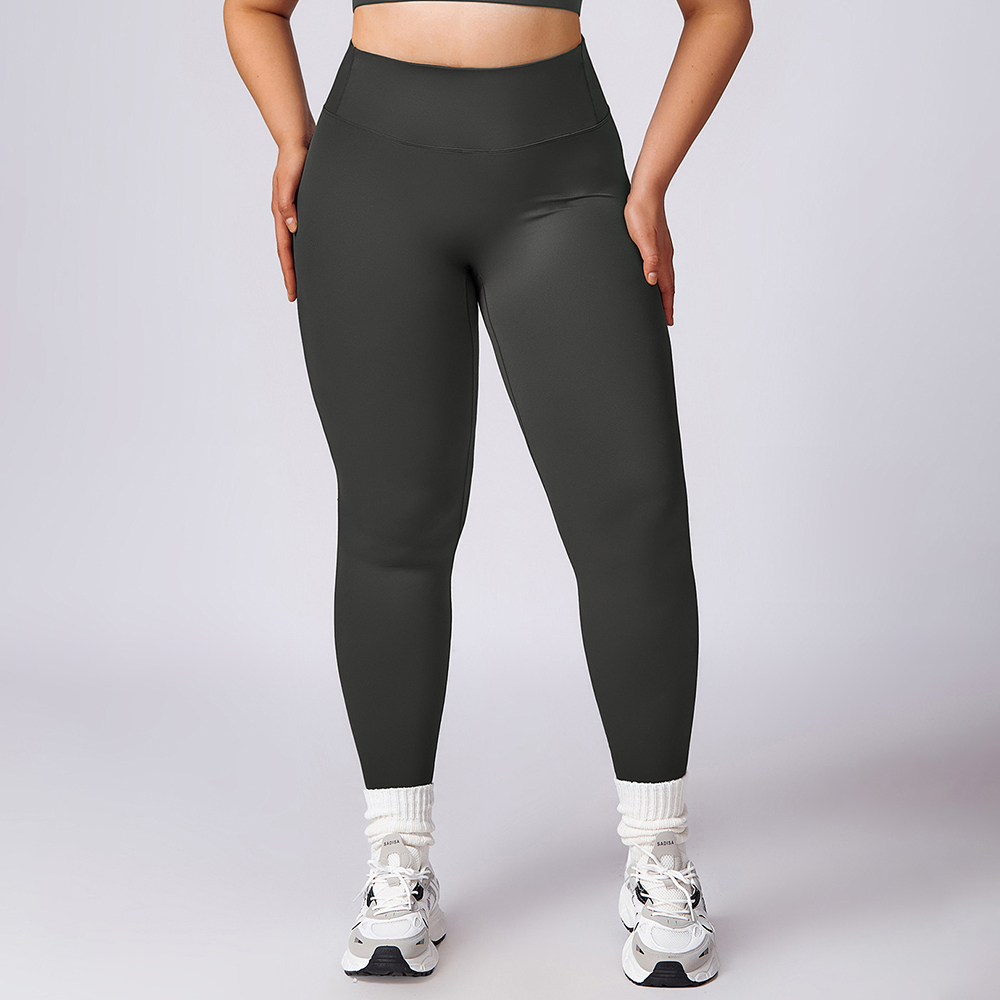 DBCK8047 Quick-drying Nude Feeling Butt Lifting Yoga Pants Abdomen High Waist Fitness Pants Outdoor Running Sports Leggings