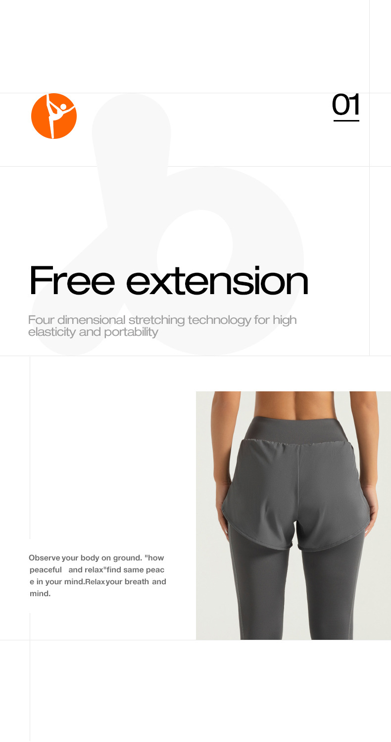 High-Waisted and Hip-Lifting Running Fitness Sports Tight Pants Two Pairs of Pocket Yoga Leggings