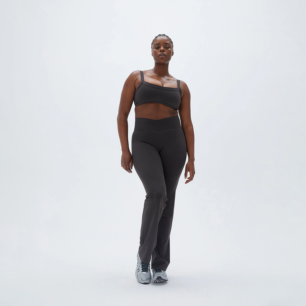 Wrap Over Waist Squat Proof 4 Way Stretch Bootcut Yoga Legging Workout Fitness Running Pilate Compression Athletic Flared Pants