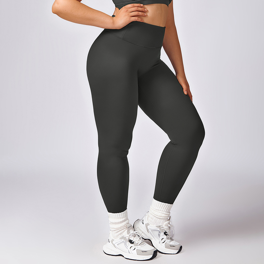 DBCK8047 Quick-drying Nude Feeling Butt Lifting Yoga Pants Abdomen High Waist Fitness Pants Outdoor Running Sports Leggings